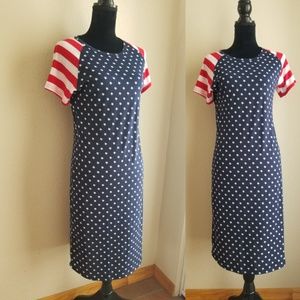 Sign Here 4th of July Dress Size Medium